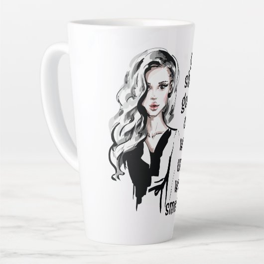 水中のにおい カフェラテマグ (左アングル)