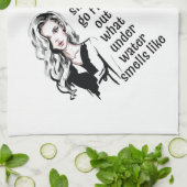 水中のにおい キッチンタオル (折り畳み)