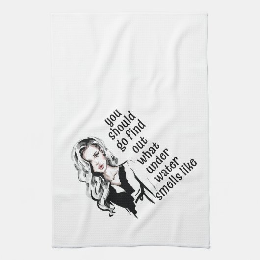 水中のにおい キッチンタオル (縦)