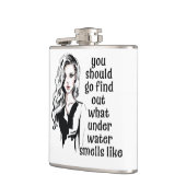 水中のにおい フラスク (左)