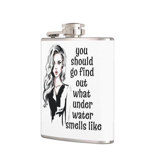 水中のにおい フラスク (左)