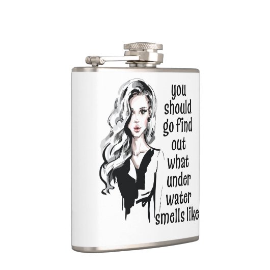 水中のにおい フラスク (右)