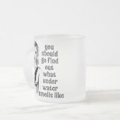 水中のにおい フロストグラスマグカップ (正面左)