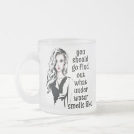 水中のにおい フロストグラスマグカップ