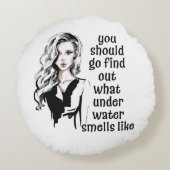 水中のにおい ラウンドクッション (裏面)