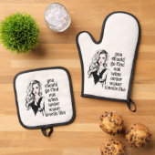 水中のにおい 鍋つかみ&鍋敷きセット (トップダウン)