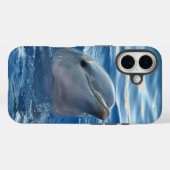 水中のイルカの写真 Case-Mate iPhoneケース (裏面 (横))