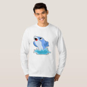 水中のイルカ Tシャツ (正面フル)