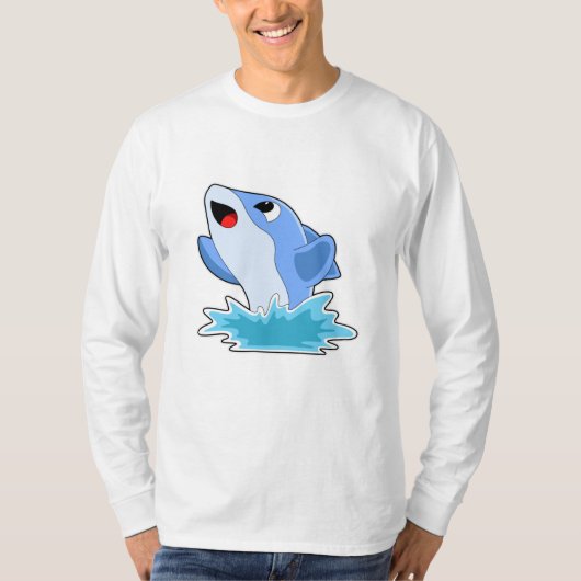 水中のイルカ Tシャツ (正面)