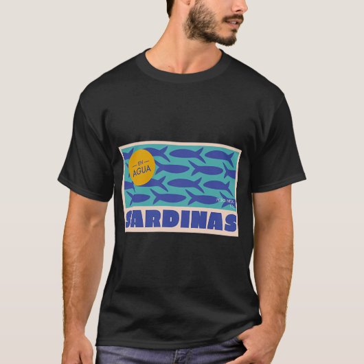 水中のイワシ Tシャツ (正面)