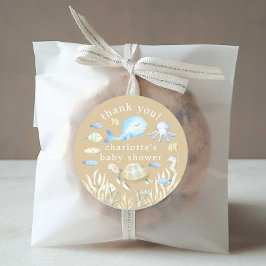 水中のウィムシーな赤ちゃんシャワー ラウンドシール