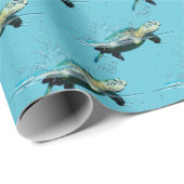 水中のウミガメ ラッピングペーパー (ロールコーナー)