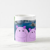 水中のカバ マグ (中央)