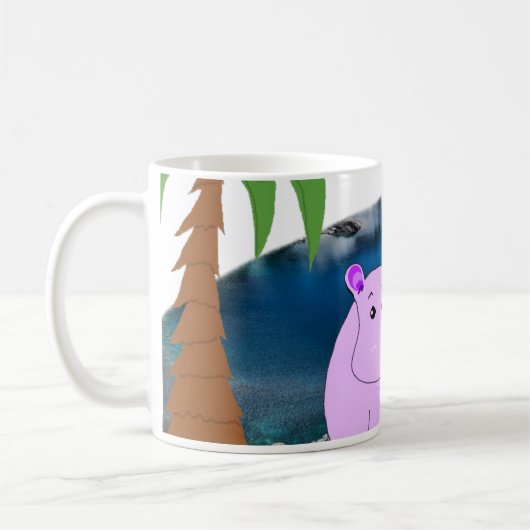 水中のカバ マグ (左)
