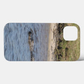 水中のワニの泳ぐ姿 自然野生生物写真 Case-Mate iPhoneケース (裏面 (横))