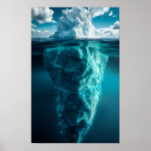 水中の世界:アイスバーグの写真を魅了 ポスター (正面)