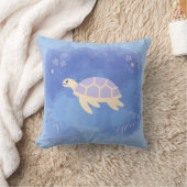 水中の亀 クッション (ブランケット)