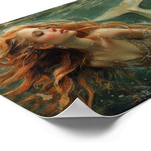 水中の人魚 ポスター (角)