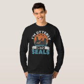 水中の動物の海老の封印に夢中だ Tシャツ (正面フル)
