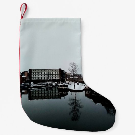 水中の反射 スモールクリスマスストッキング (正面)