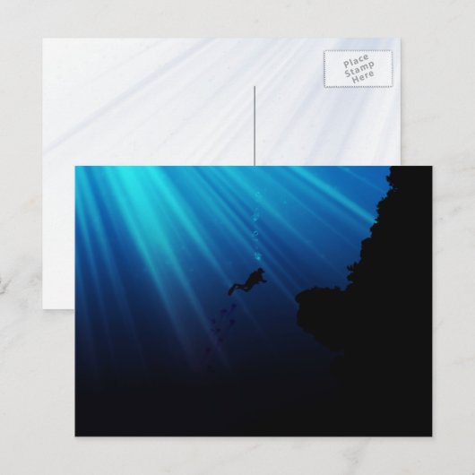 水中の夢 ポストカード (正面/裏面)