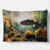 水中の大きな口のベース アクセサリーポーチ (裏面)