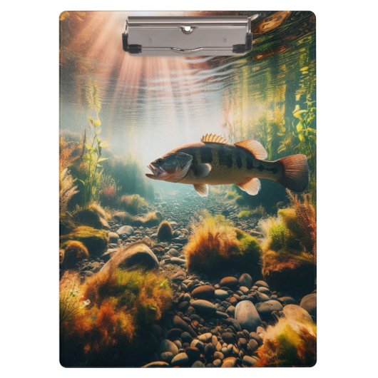 水中の大きな口のベース クリップボード (正面)