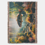 水中の大きな口のベース スローブランケット (正面縦)