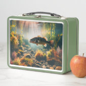 水中の大きな口のベース メタルランチボックス (インサイチュ)