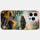 水中の大きな口のベース Case-Mate iPhoneケース (裏面 (横))