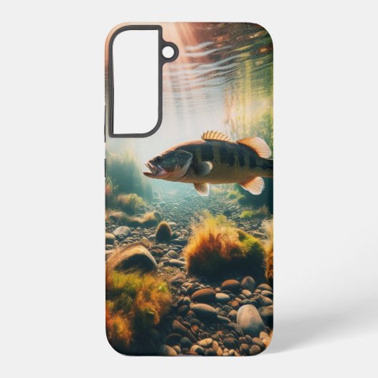 水中の大きな口のベース SAMSUNG GALAXYケース (裏面)