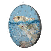 水中の大きな魚 ダーツボード (正面右)