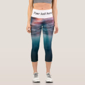 水中の太陽の光 カプリレギンス (正面)