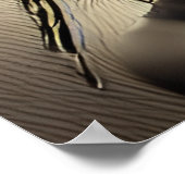 水中の女性ディストピア抽象芸術AIアート ポスター (角)