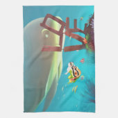 水中の愛 キッチンタオル (縦)