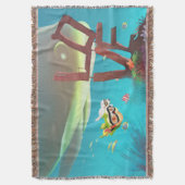 水中の愛 スローブランケット (正面縦)