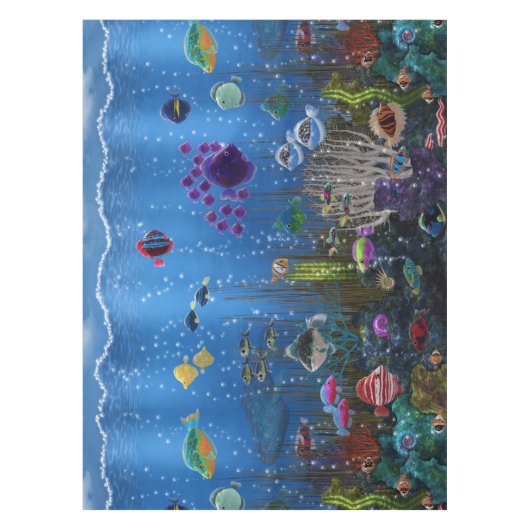 水中の愛 テーブルクロス (正面)