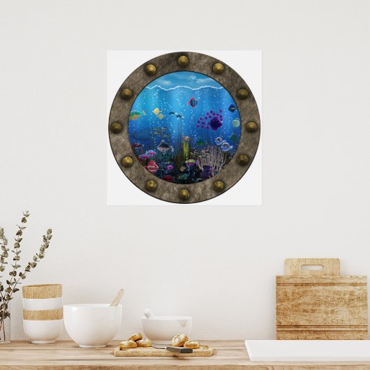 水中の愛 –  ポスター (キッチン)