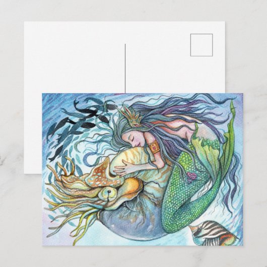 水中の愛 ポストカード (正面/裏面)