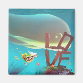 水中の愛 マグネット (正面)