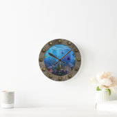 水中の愛 –  ラウンド壁時計 (ホーム)