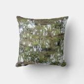 水中の木の反射 クッション (裏面)