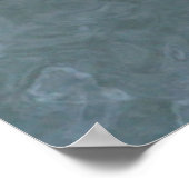 水中の木製の帆船 ポスター (角)