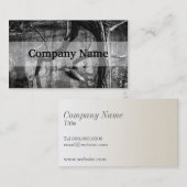 水中の木、暗いホラー写真、森 名刺 (正面/裏面)