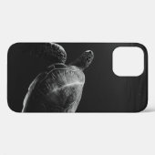 水中の海亀のシルエット Case-Mate iPhoneケース (裏面 (横))