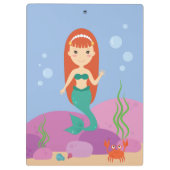 水中の漫画の人魚 クリップボード (裏面)