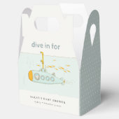 水中の潜水艦の赤ちゃんシャワーでかわいいダイビング フェイバーボックス (オープン)