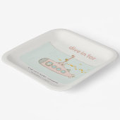 水中の潜水艦の赤ちゃんシャワーでかわいいダイビング ペーパープレート (傾斜あり)