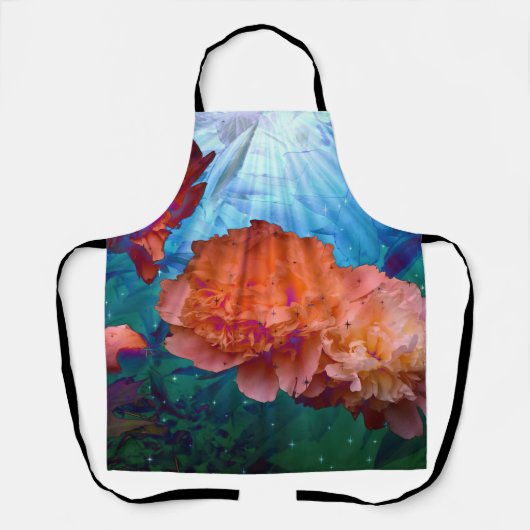 水中の牡丹 エプロン (正面)