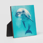 水中の瓶詰イルカ フォトプラーク (正面)